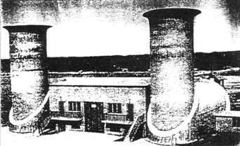 Motorenpr�fstand aus den 30er Jahren im "Aerodynamischen Park" Berlin-Adlershof